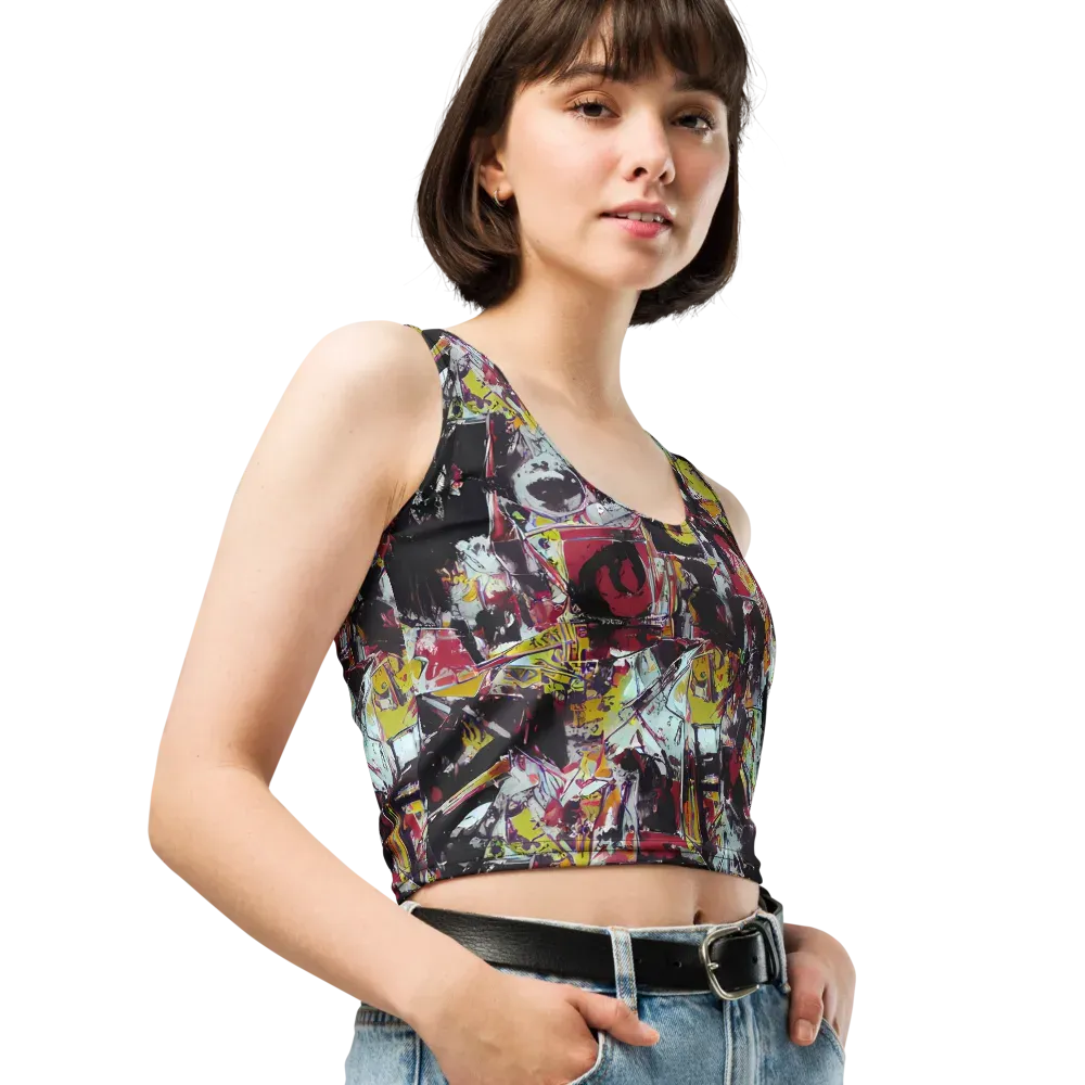 Rebel Spectrum on Crop Top — Right Front