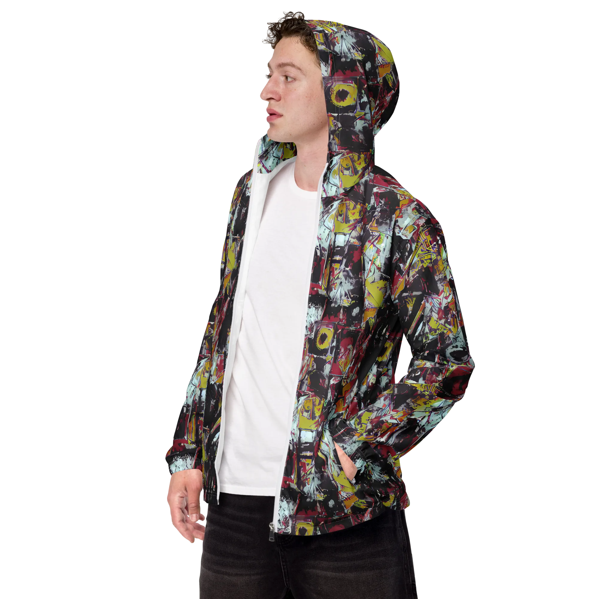 Rebel Spectrum on Men's Windbreaker — Left Front