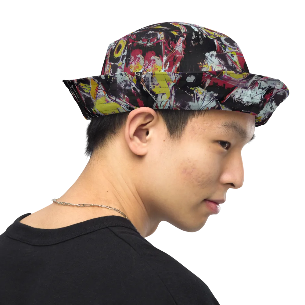 Rebel Spectrum on Reversible Bucket Hat — Right Outside