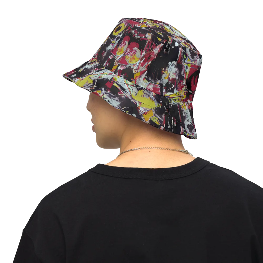 Rebel Spectrum on Reversible Bucket Hat — Back Inside