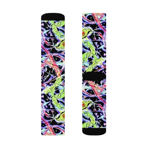 Electric Frog Rush on a Socks