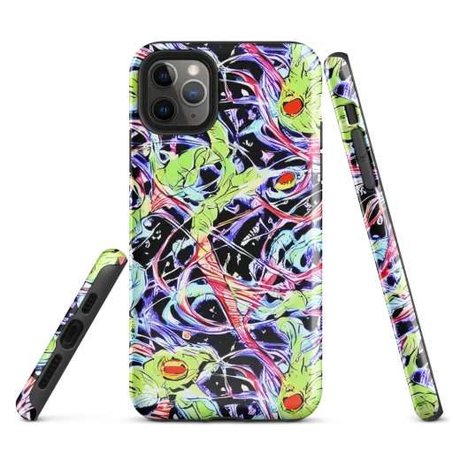 Electric Frog Rush on a Tough Case for iPhone®