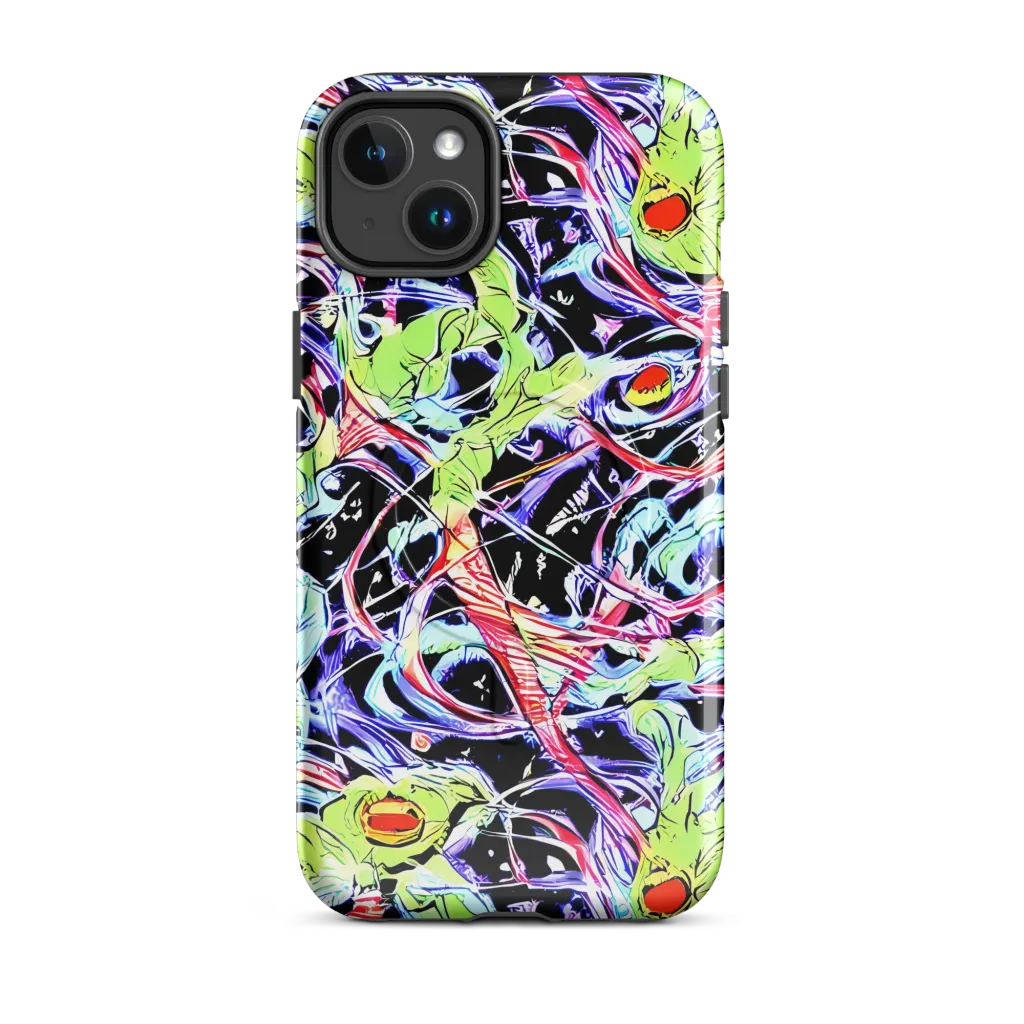 Electric Frog Rush on MagSafe Tough Case for iPhone® — Front