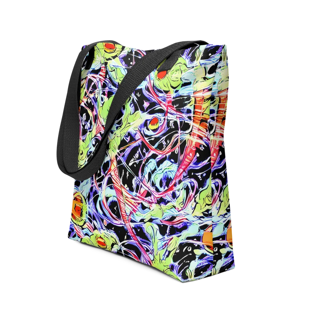 Electric Frog Rush on Tote Bag — Front