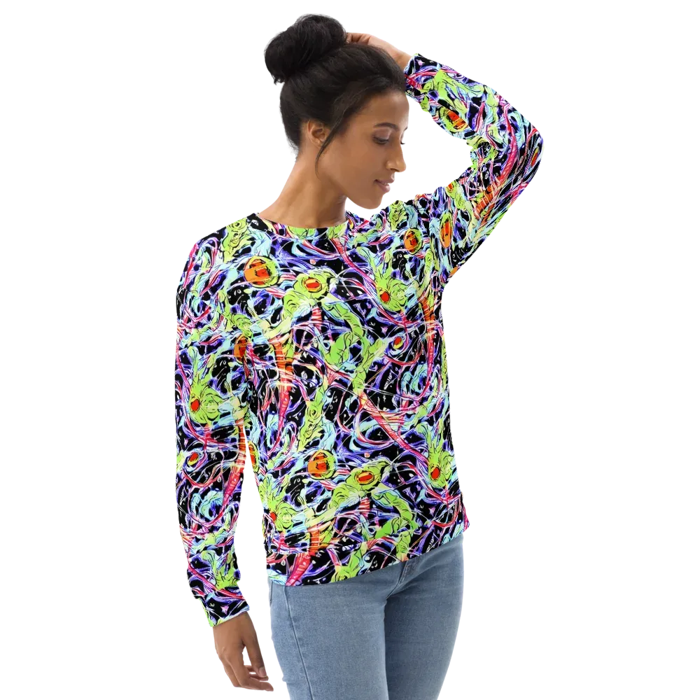 Electric Frog Rush on Sweatshirt — Right Front