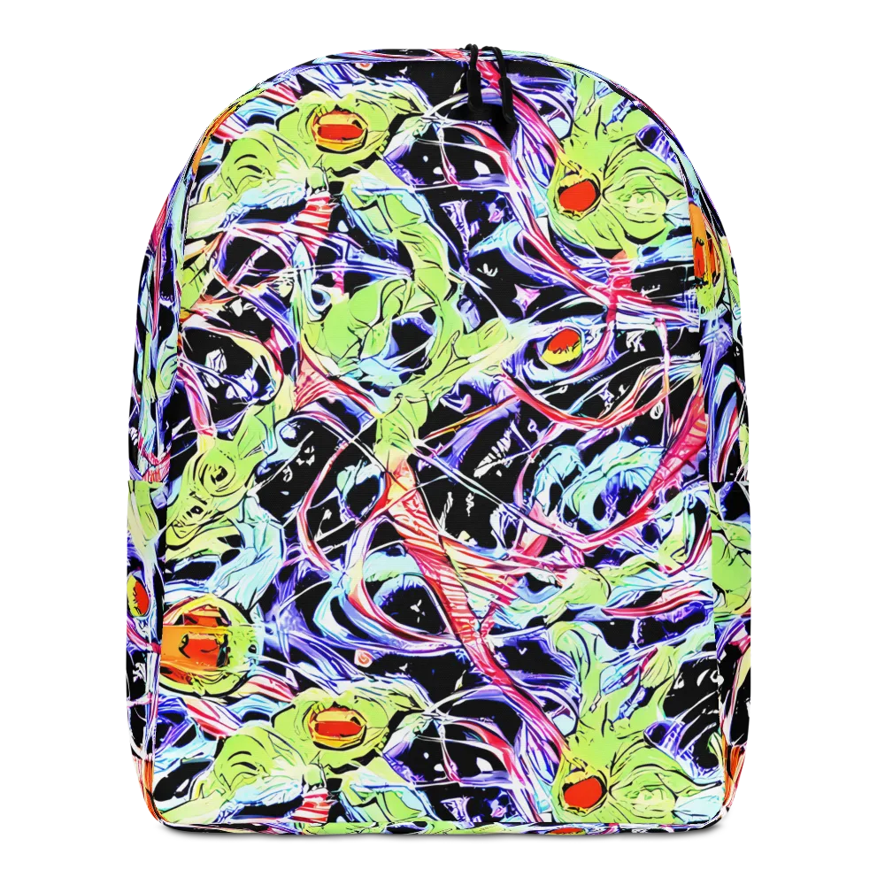 Electric Frog Rush on Minimalist Backpack — Front