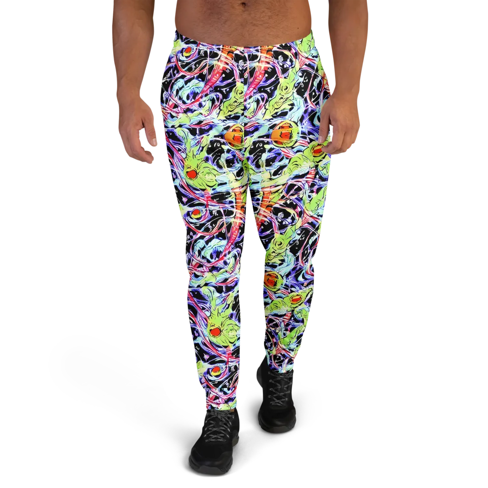 Electric Frog Rush on Men's Joggers — Front