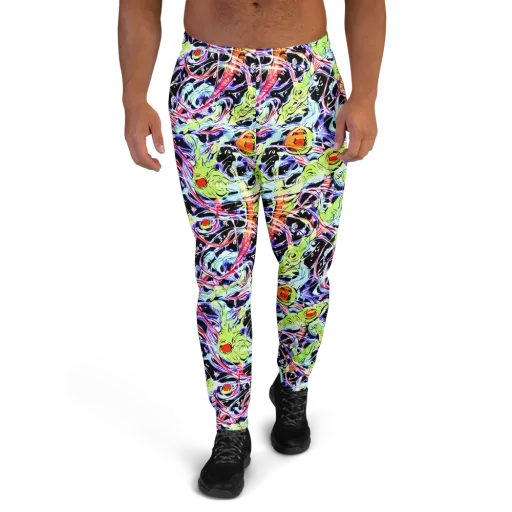 Electric Frog Rush on a Men's Joggers