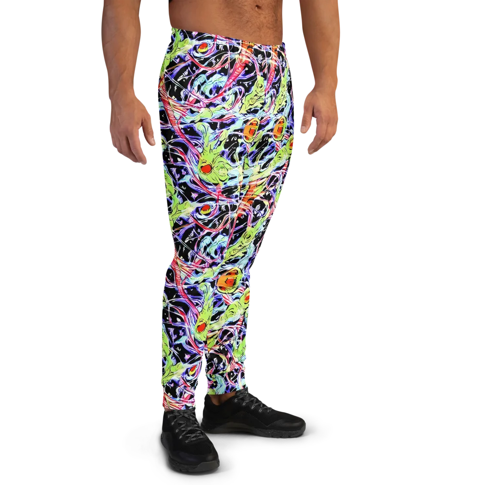 Electric Frog Rush on Men's Joggers — Right