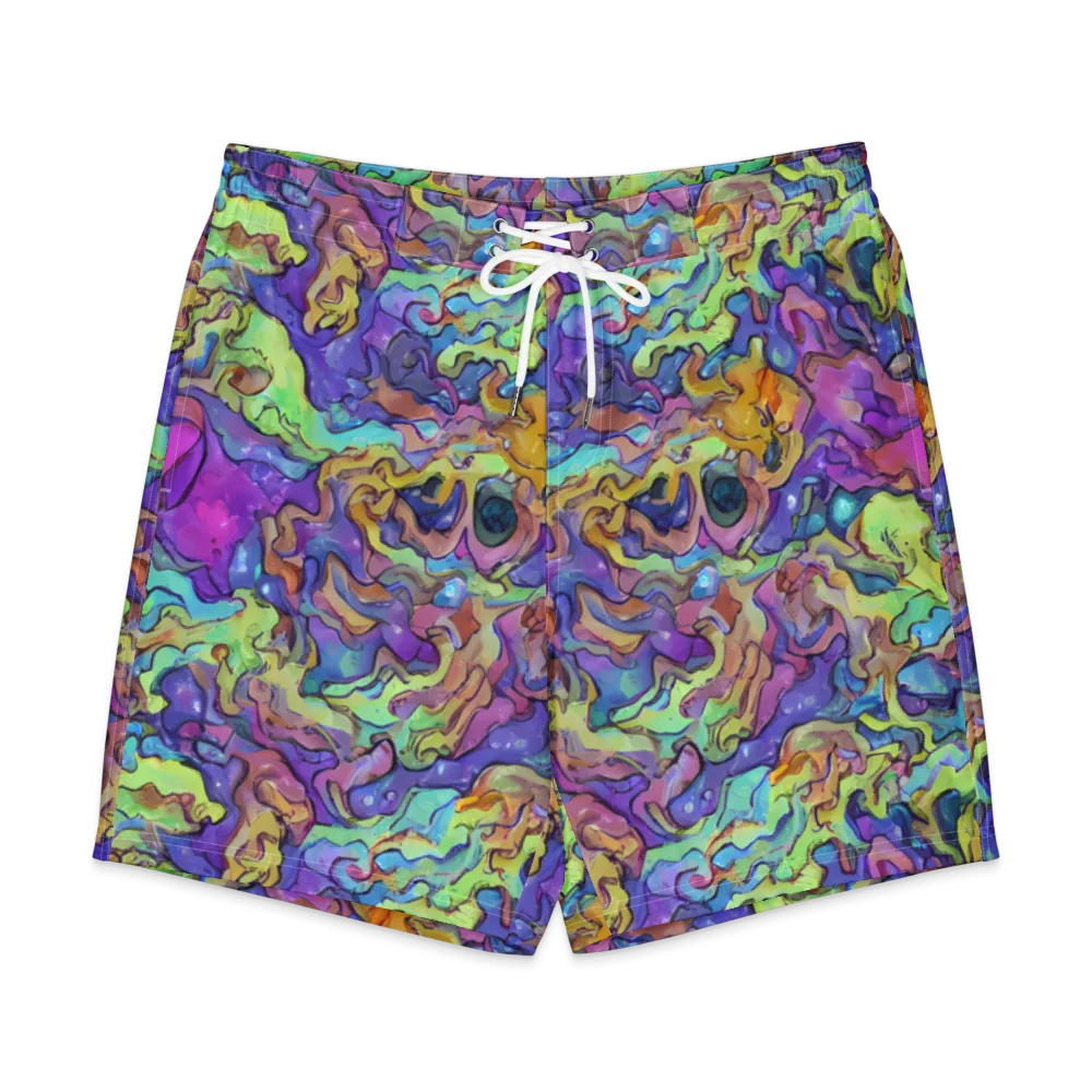Dreamwave Mosaic on Men's Board Shorts — Front