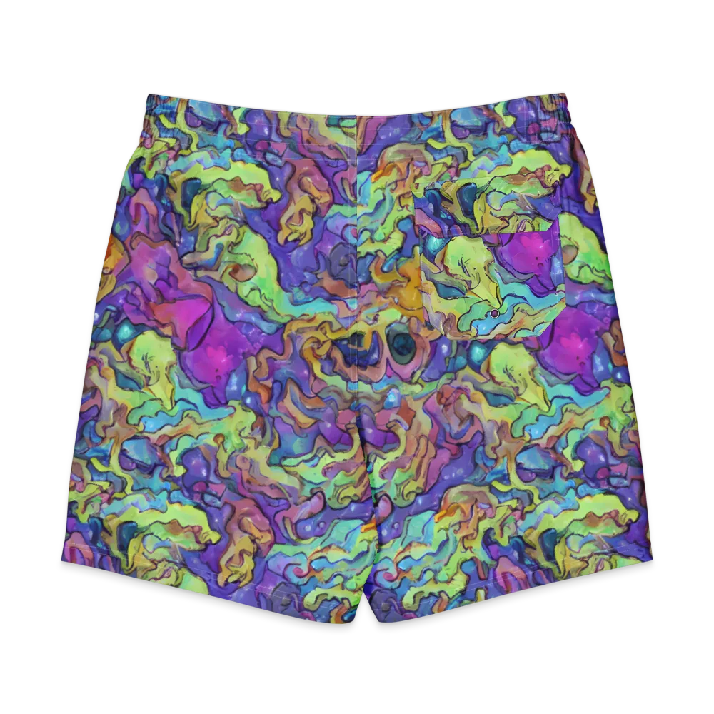 Dreamwave Mosaic on Men's Board Shorts — Back