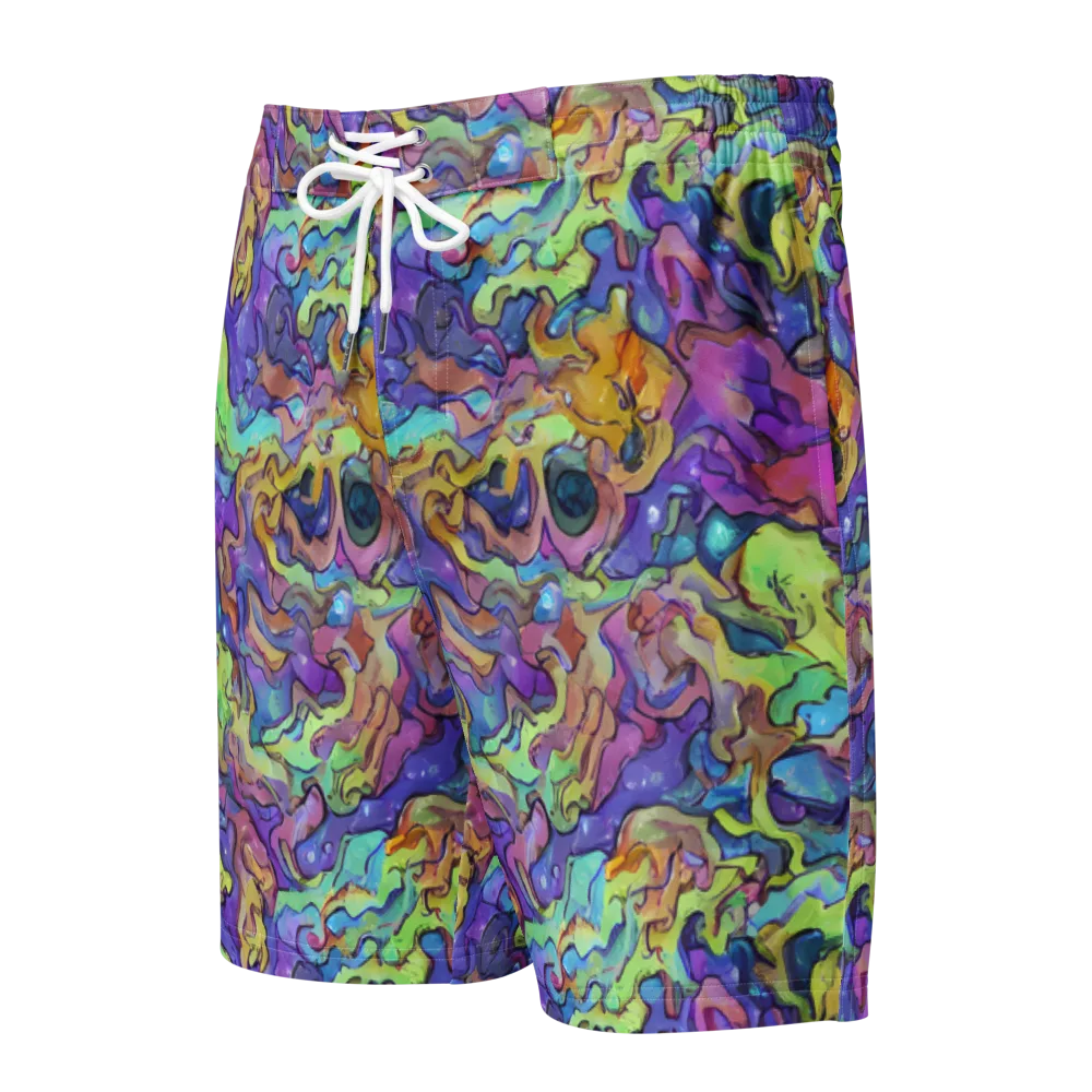 Dreamwave Mosaic on Men's Board Shorts — Front