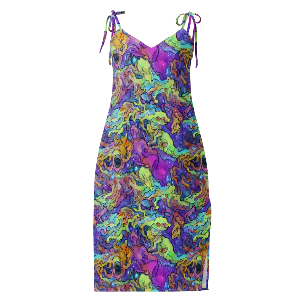 Dreamwave Mosaic on Slip Dress — Front