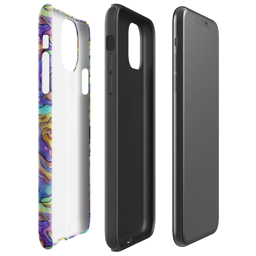 Dreamwave Mosaic on Tough Case for iPhone® — Right
