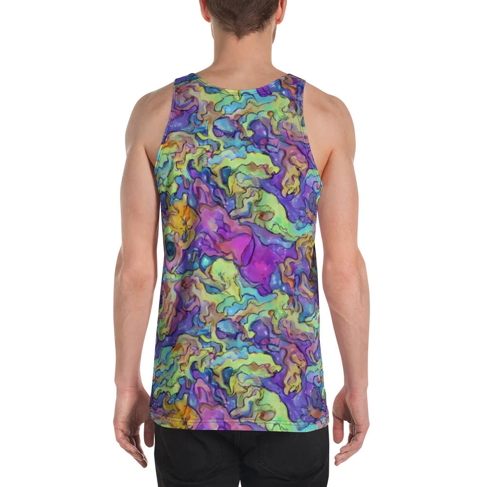 Dreamwave Mosaic on Men's Tank Top — Back