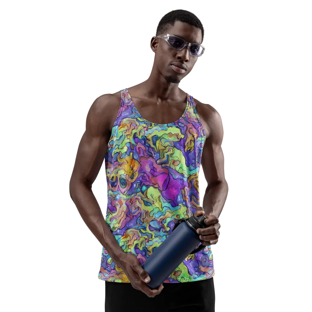 Dreamwave Mosaic on Men's Tank Top — Front