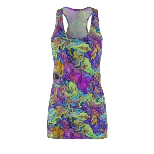Dreamwave Mosaic on a Racerback Dress