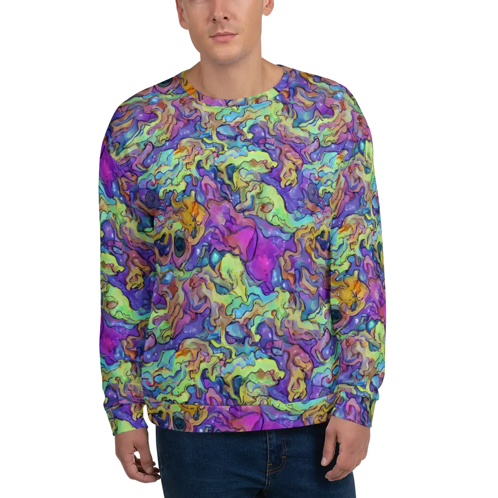 Dreamwave Mosaic on Sweatshirt — Front