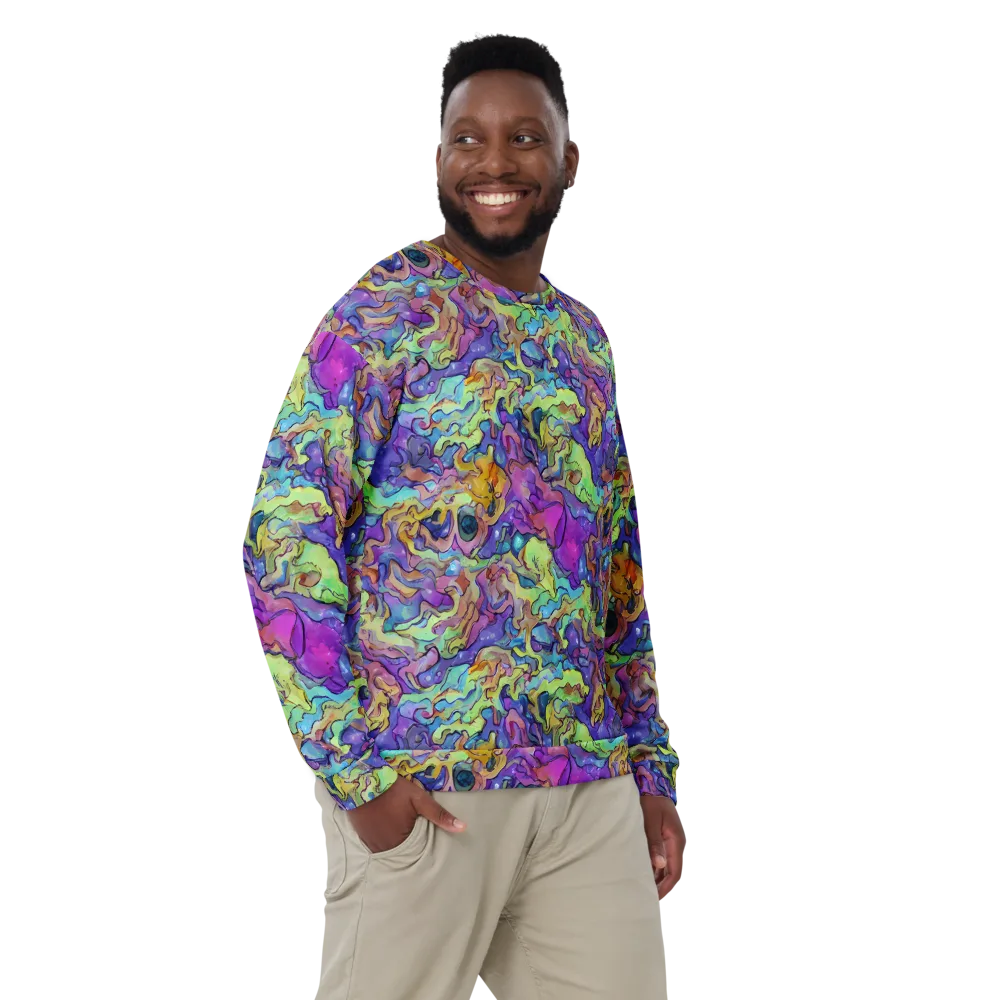 Dreamwave Mosaic on Sweatshirt — Front
