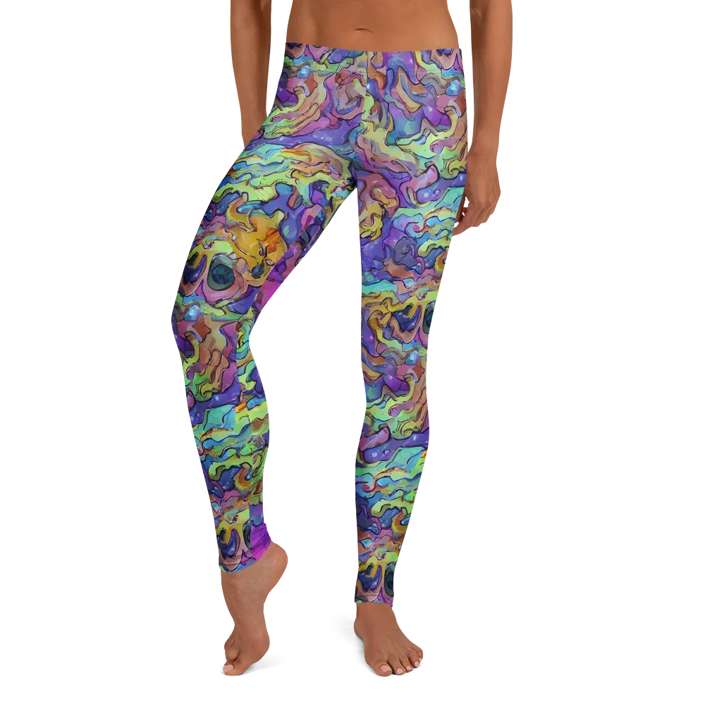 Dreamwave Mosaic on Leggings — Front