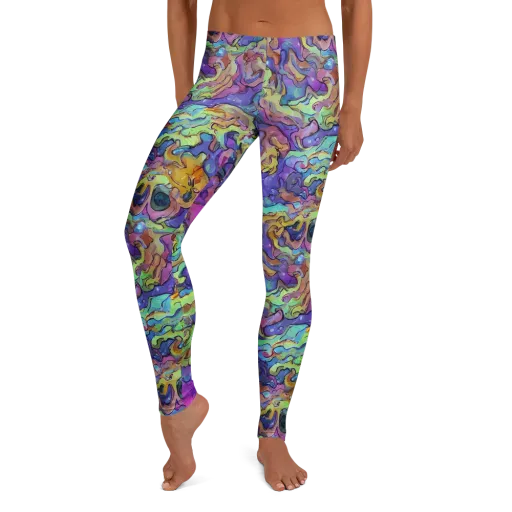 Dreamwave Mosaic on a Leggings