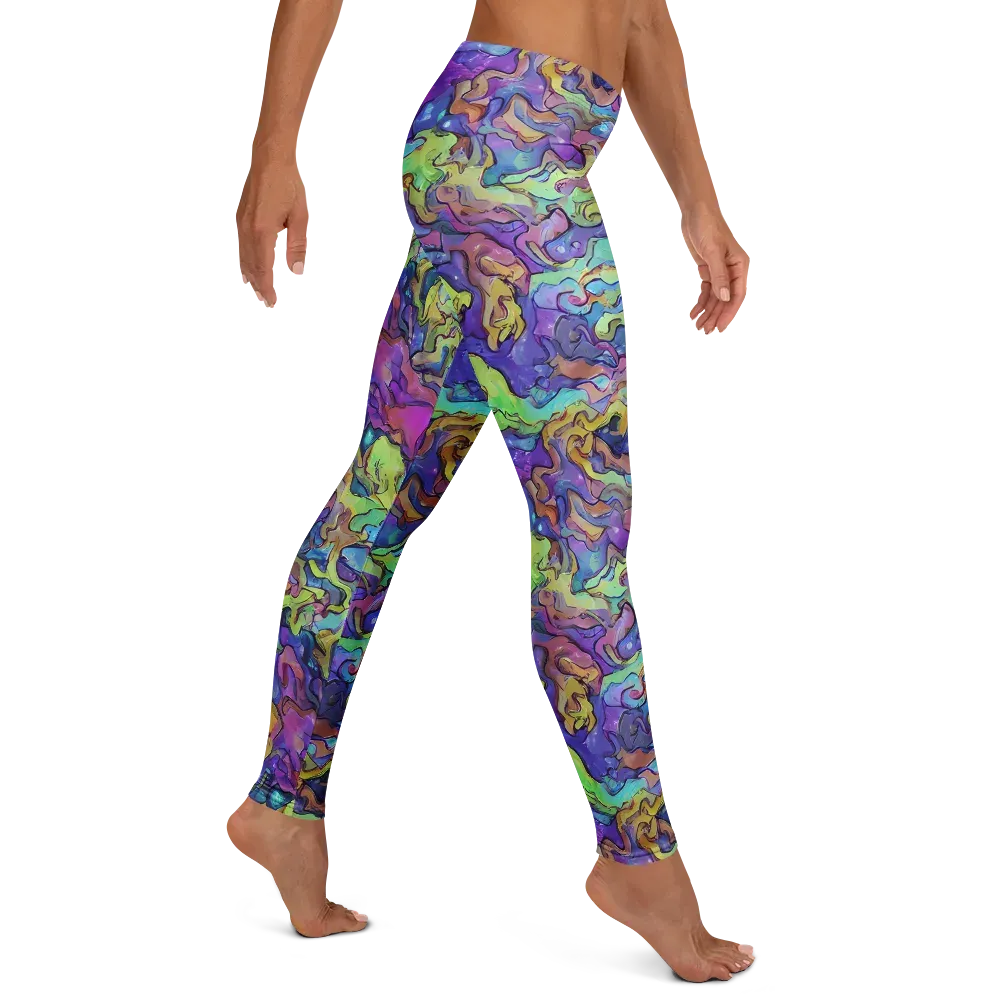 Dreamwave Mosaic on Leggings — Right