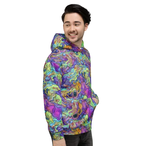 Dreamwave Mosaic on a Hoodie