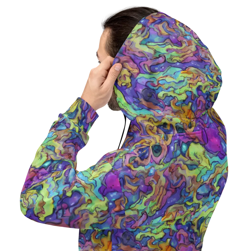 Dreamwave Mosaic on Hoodie — Back