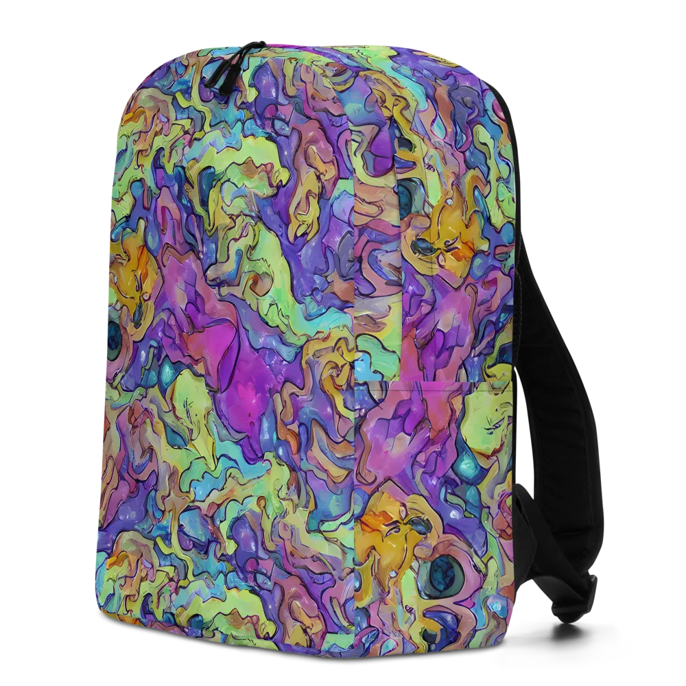Dreamwave Mosaic on Minimalist Backpack — Left
