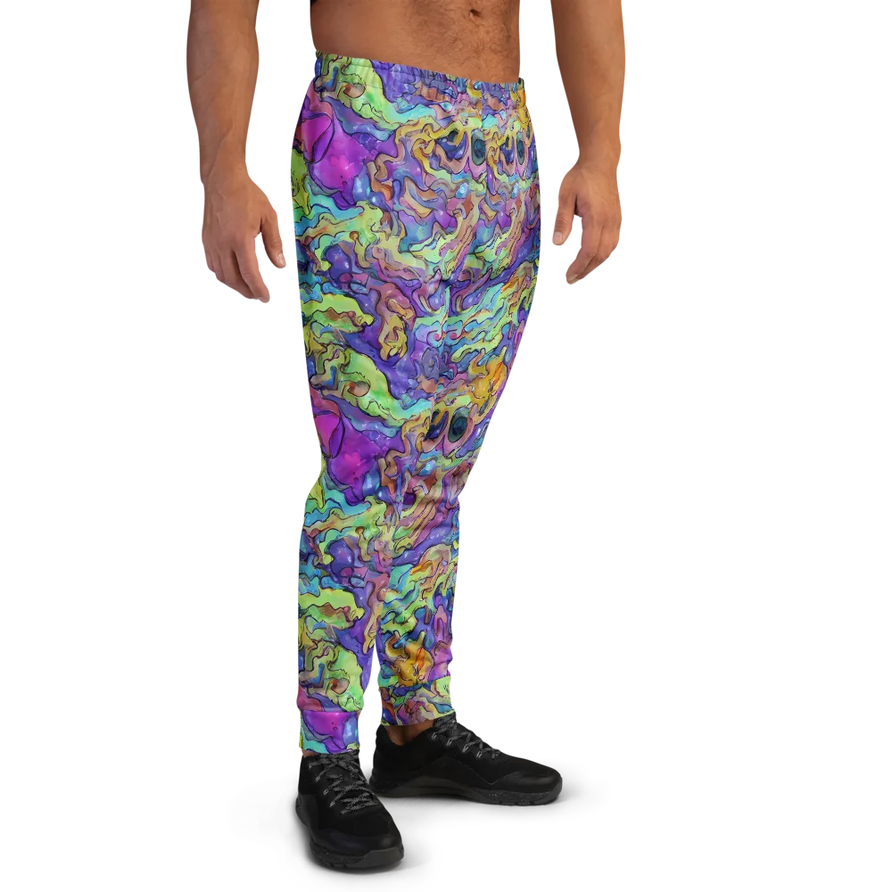 Dreamwave Mosaic on Men's Joggers — Right