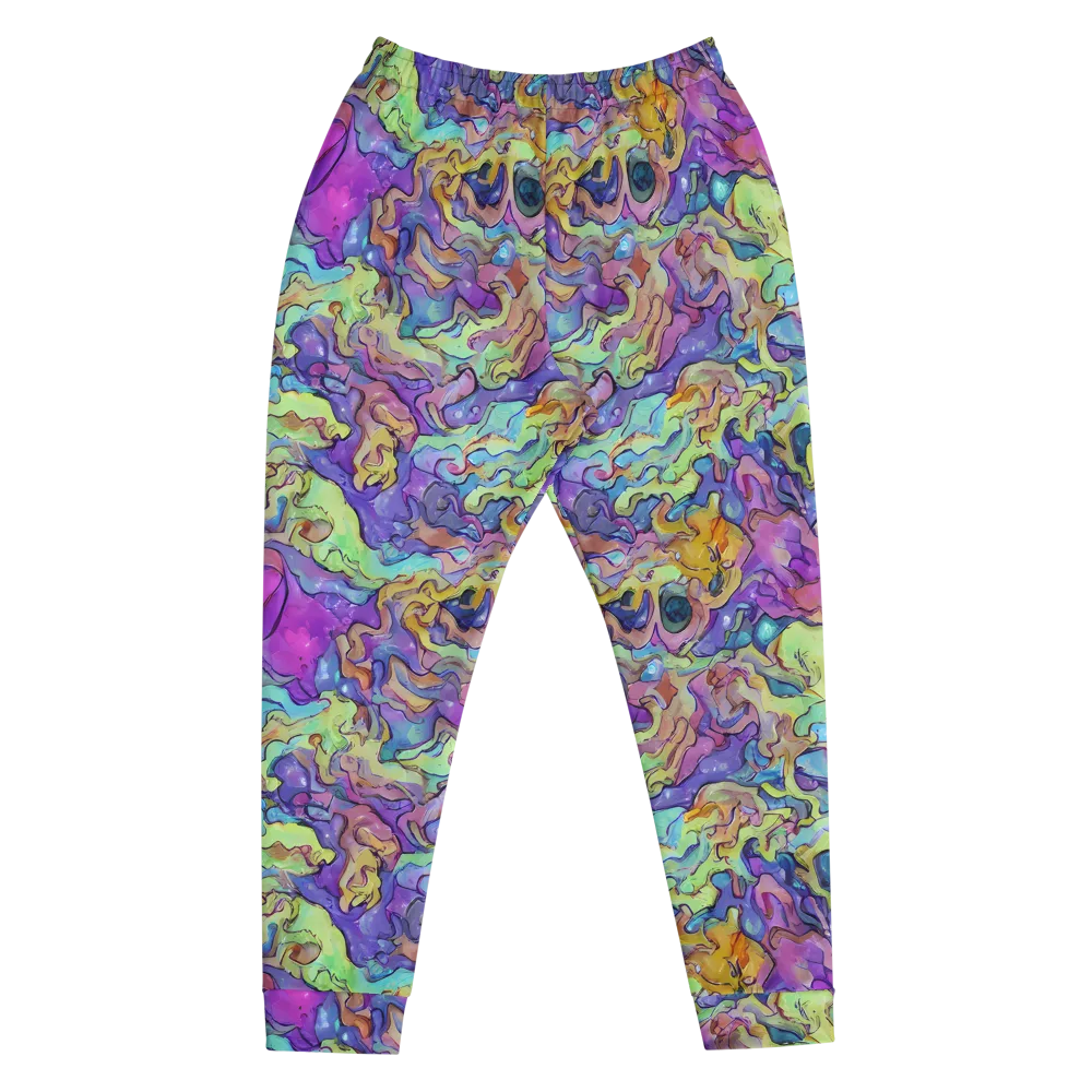 Dreamwave Mosaic on Men's Joggers — Front
