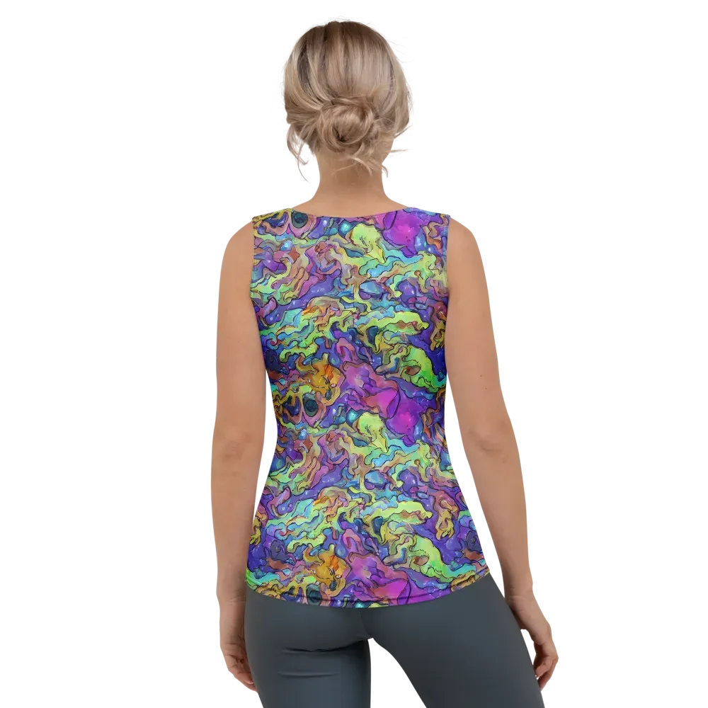 Dreamwave Mosaic on Women's Tank Top — Back
