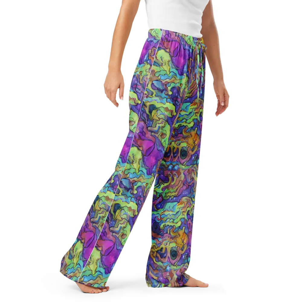 Dreamwave Mosaic on Women's Pajama Pants — Right Front