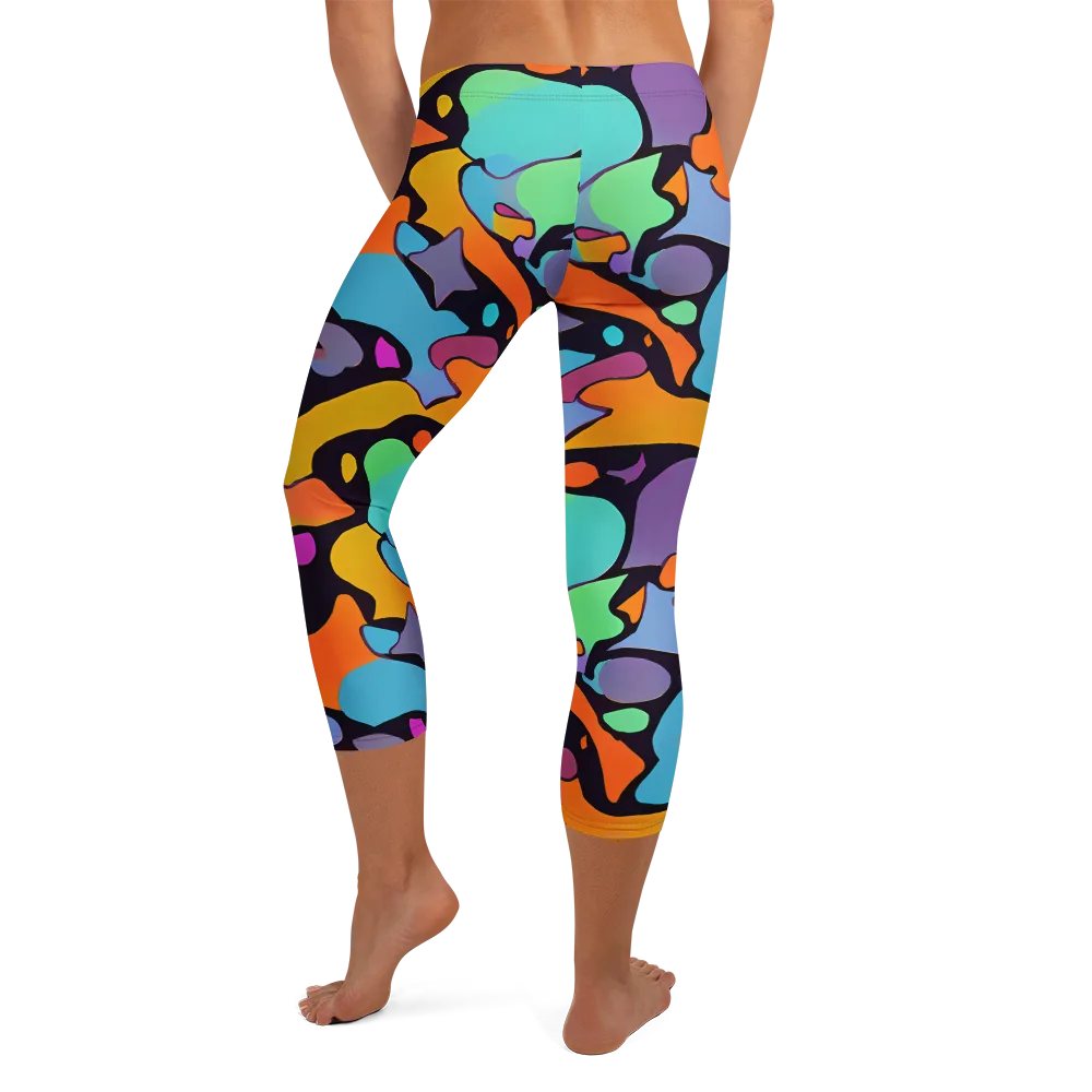 Acid Spectrum on Capri Leggings — Back