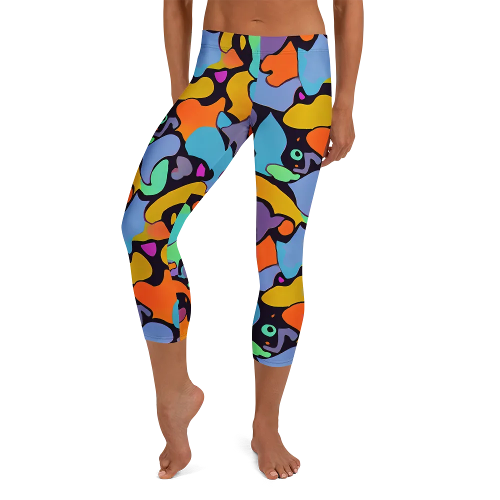 Acid Spectrum on Capri Leggings — Front