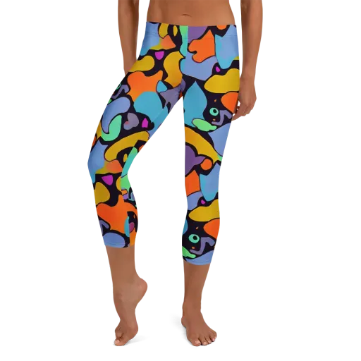 Acid Spectrum on a Capri Leggings