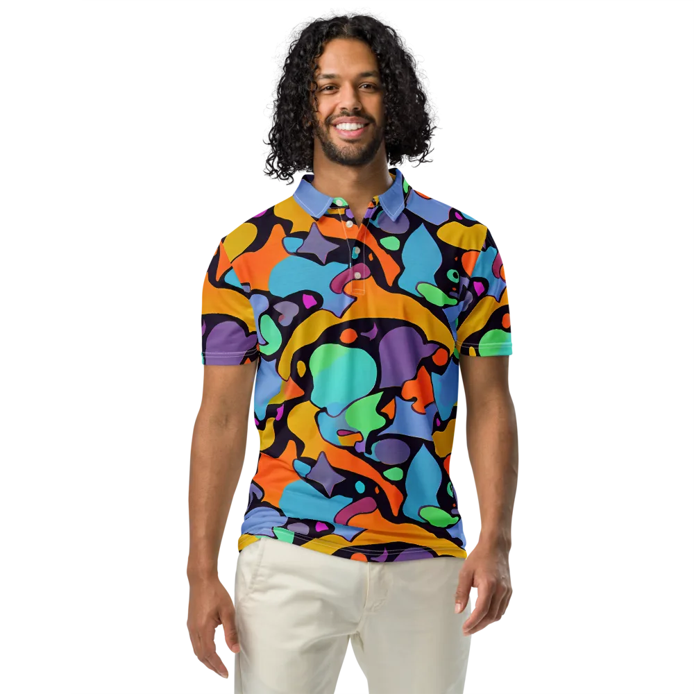 Acid Spectrum on Men's Slim Fit Polo Shirt — Front