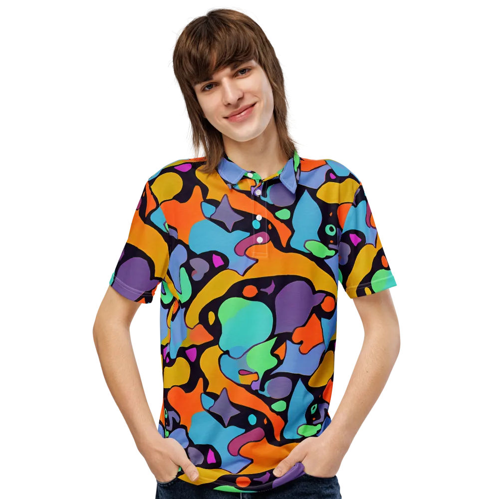 Acid Spectrum on Men's Slim Fit Polo Shirt — Front