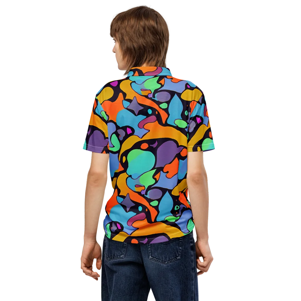 Acid Spectrum on Men's Slim Fit Polo Shirt — Back