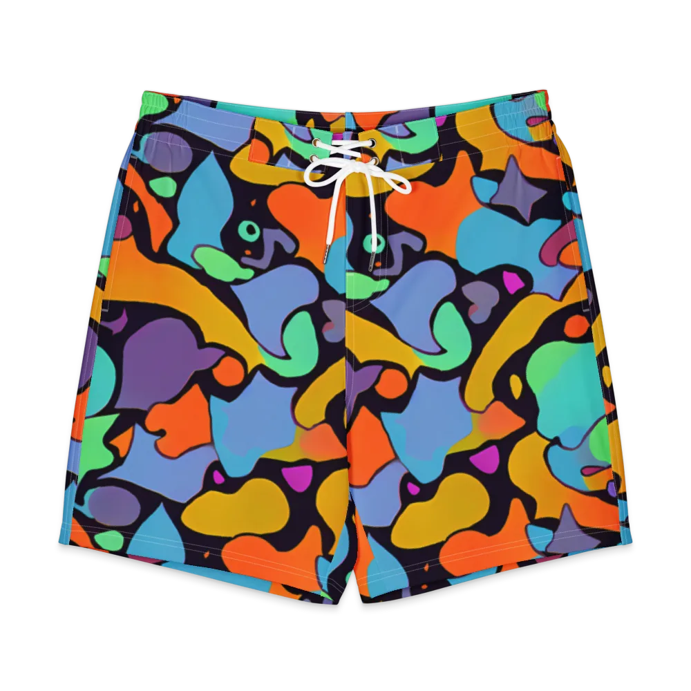 Acid Spectrum on Men's Board Shorts — Front