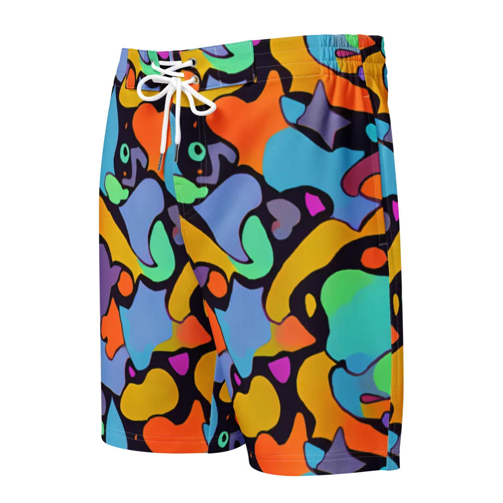 Acid Spectrum on Men's Board Shorts — Front