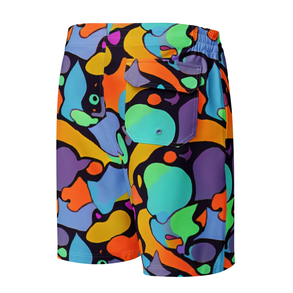 Acid Spectrum on Men's Board Shorts — Back