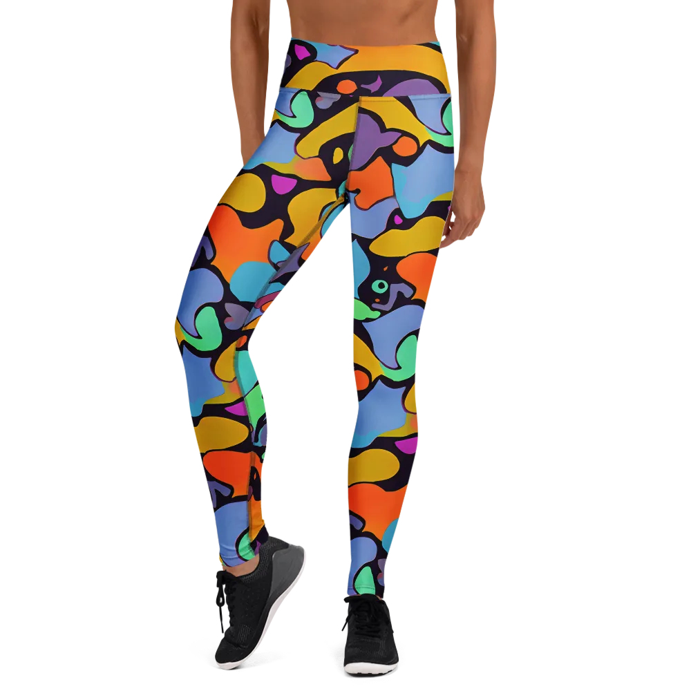 Acid Spectrum on Yoga Leggings — Front