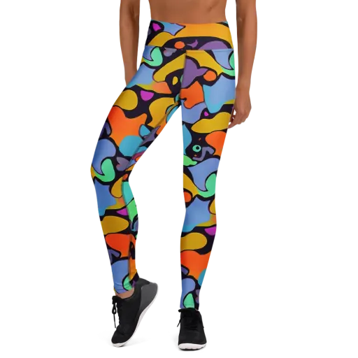 Acid Spectrum on a Yoga Leggings