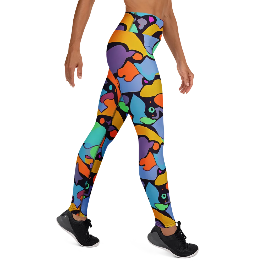 Acid Spectrum on Yoga Leggings — Right