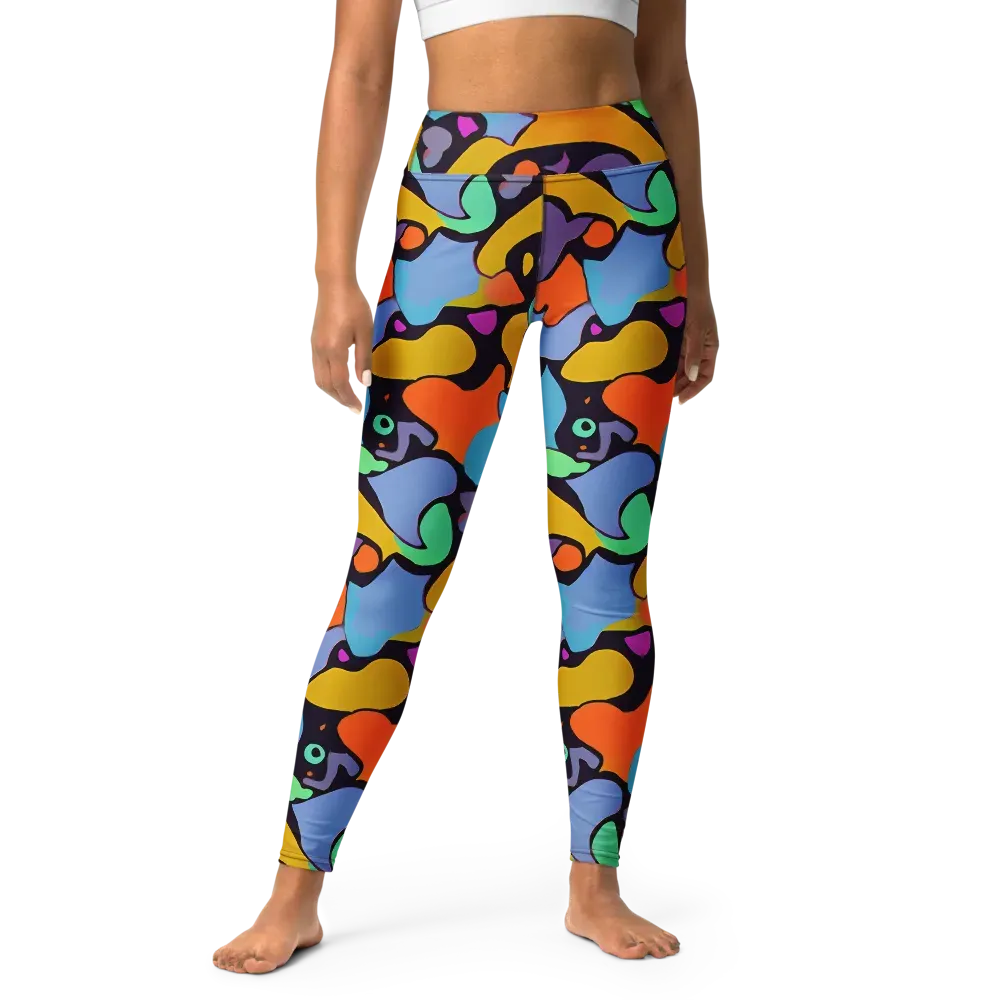 Acid Spectrum on Yoga Leggings — Front