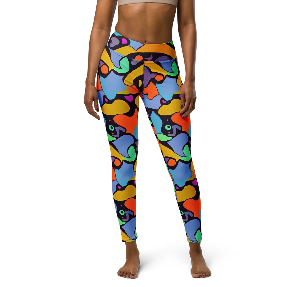 Acid Spectrum on Yoga Leggings — Front