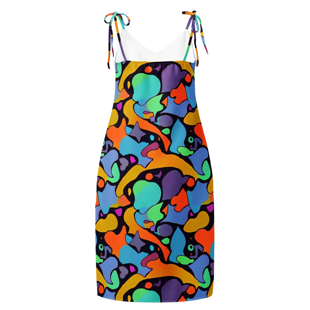 Acid Spectrum on Slip Dress — Back