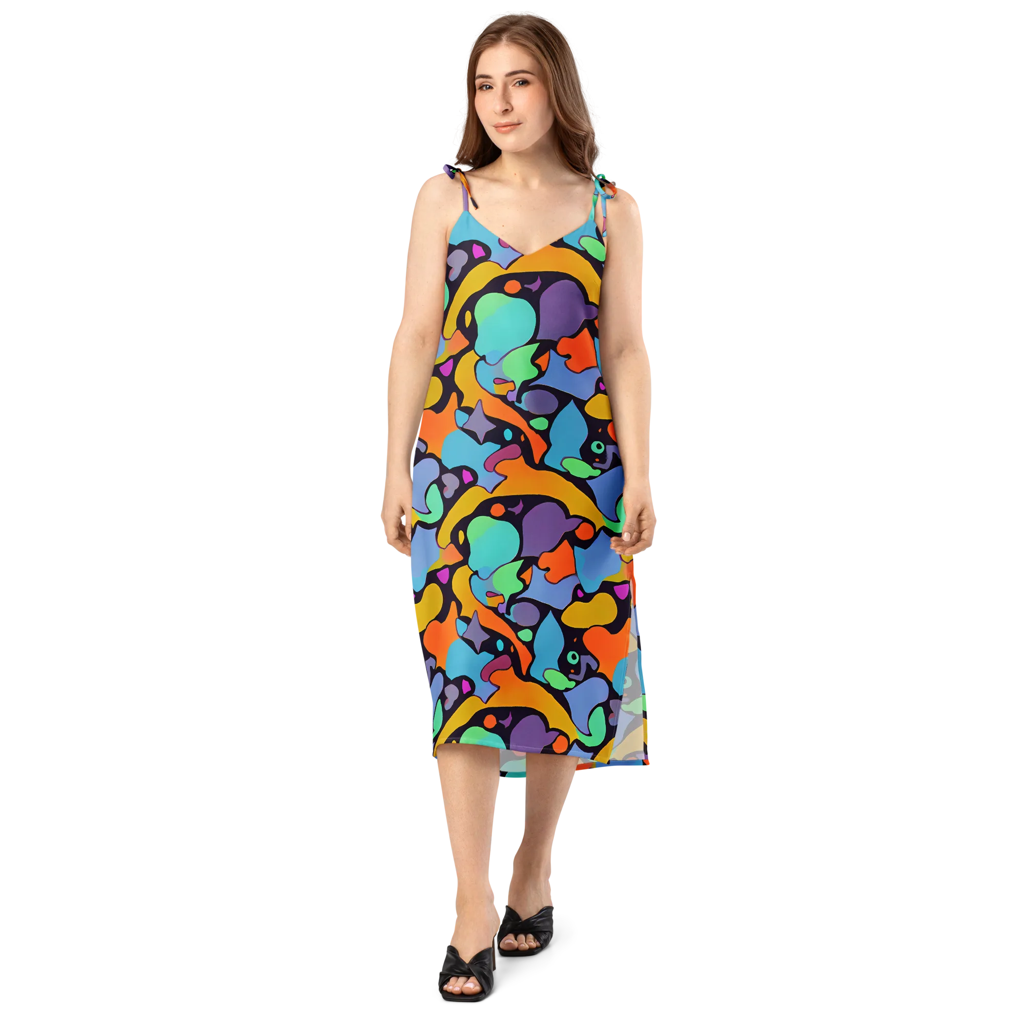 Acid Spectrum on Slip Dress — Front