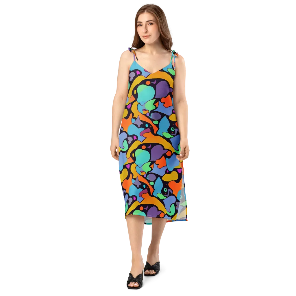 Acid Spectrum on Slip Dress — Front